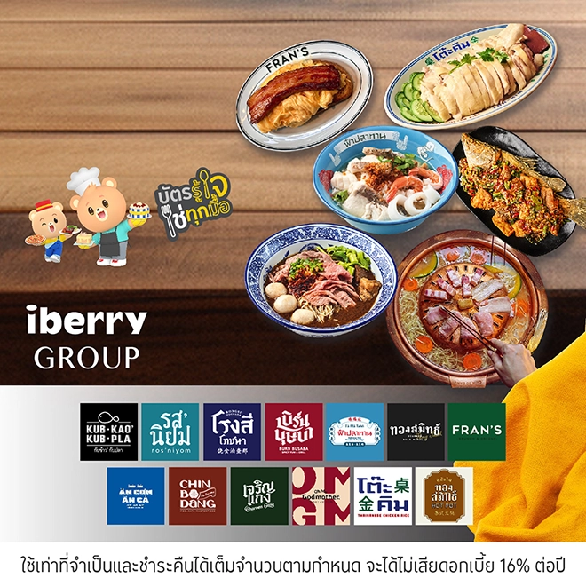 ร้านอาหารในเครือ iberry GROUP ที่ร่วมรายการ IBR