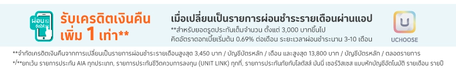 รับเครดิตเงินคืน