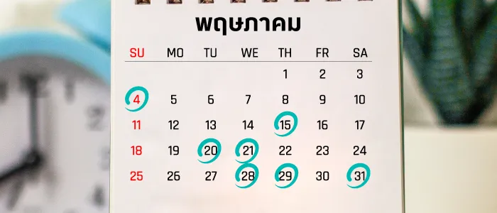 ฤกษ์ออกรถ เดือนพฤษภาคม 2568